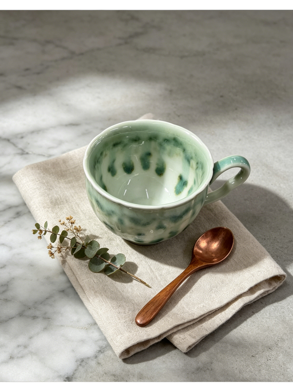 Kiln Fire Jade One-of-a-Kind Mug